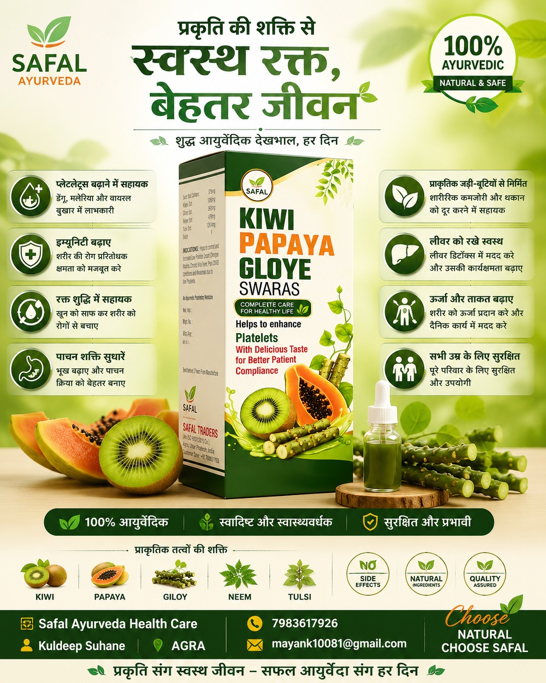 Kiwi Papaya Gloye Swaras